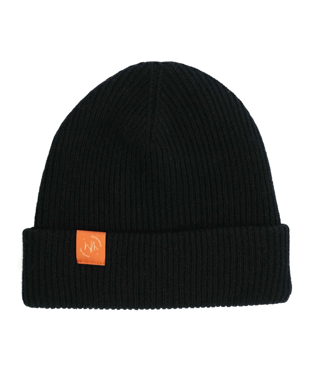 Black Cashmere Merino Wool Beanie